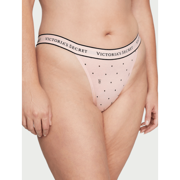 Victoria's Secret "Purest Pink Logo Dots" kelnaitės