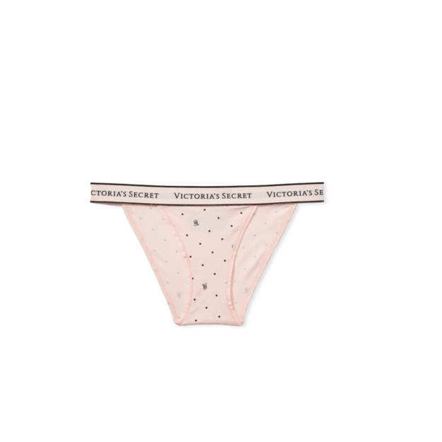 Victoria's Secret "Purest Pink Logo Dots" kelnaitės