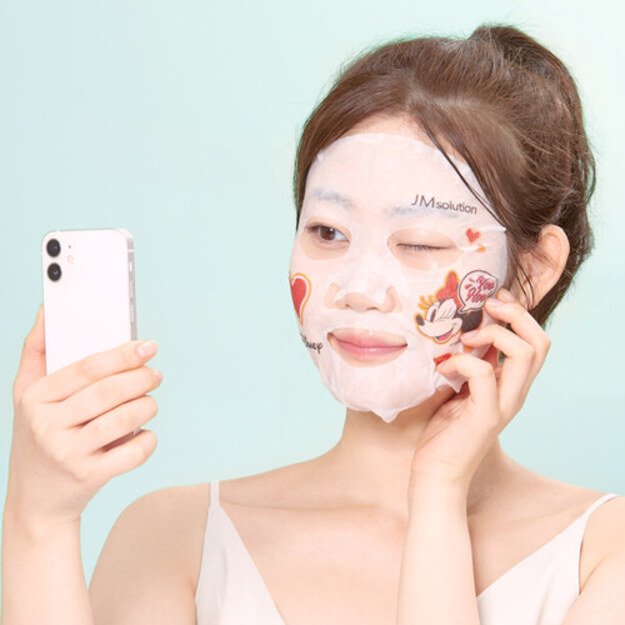 JMsolution "Disney Selfie Vital Rosehip" gaivinanti veido kaukė su erškėtuogėmis