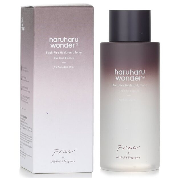 Haruharu WONDER "Black Rice Hyaluronic Fragrance Free" veido tonikas