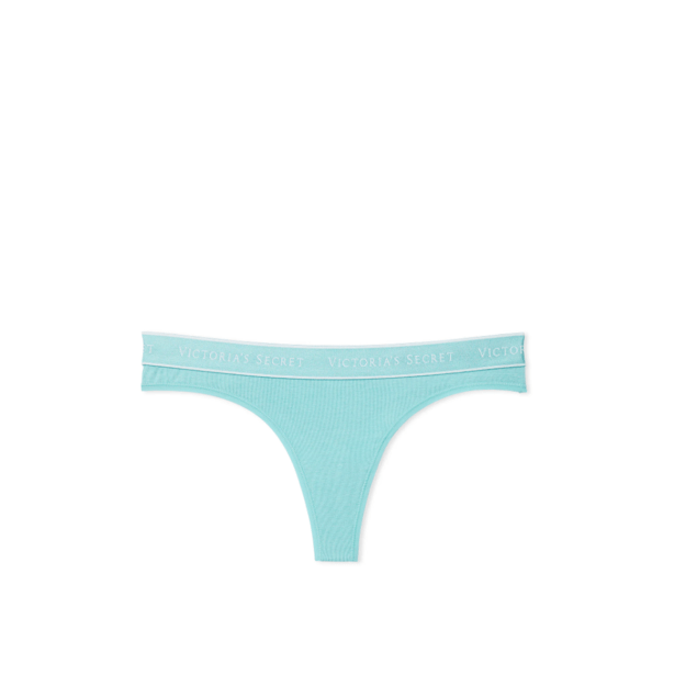 Victoria's Secret "Thong Fountain Blue" kelnaitės