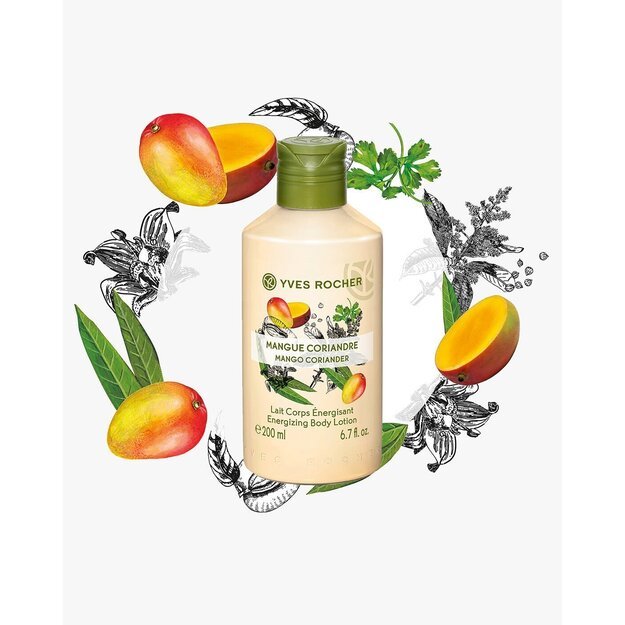 Yves Rocher kūno losjonas "Mango Coriander"